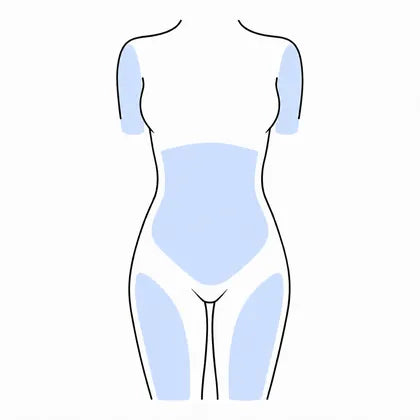 Multiple body areas illustration