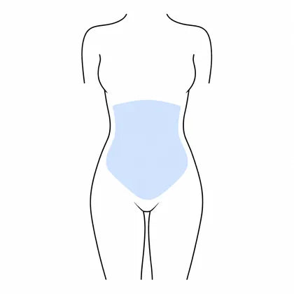 Stomach area illustration